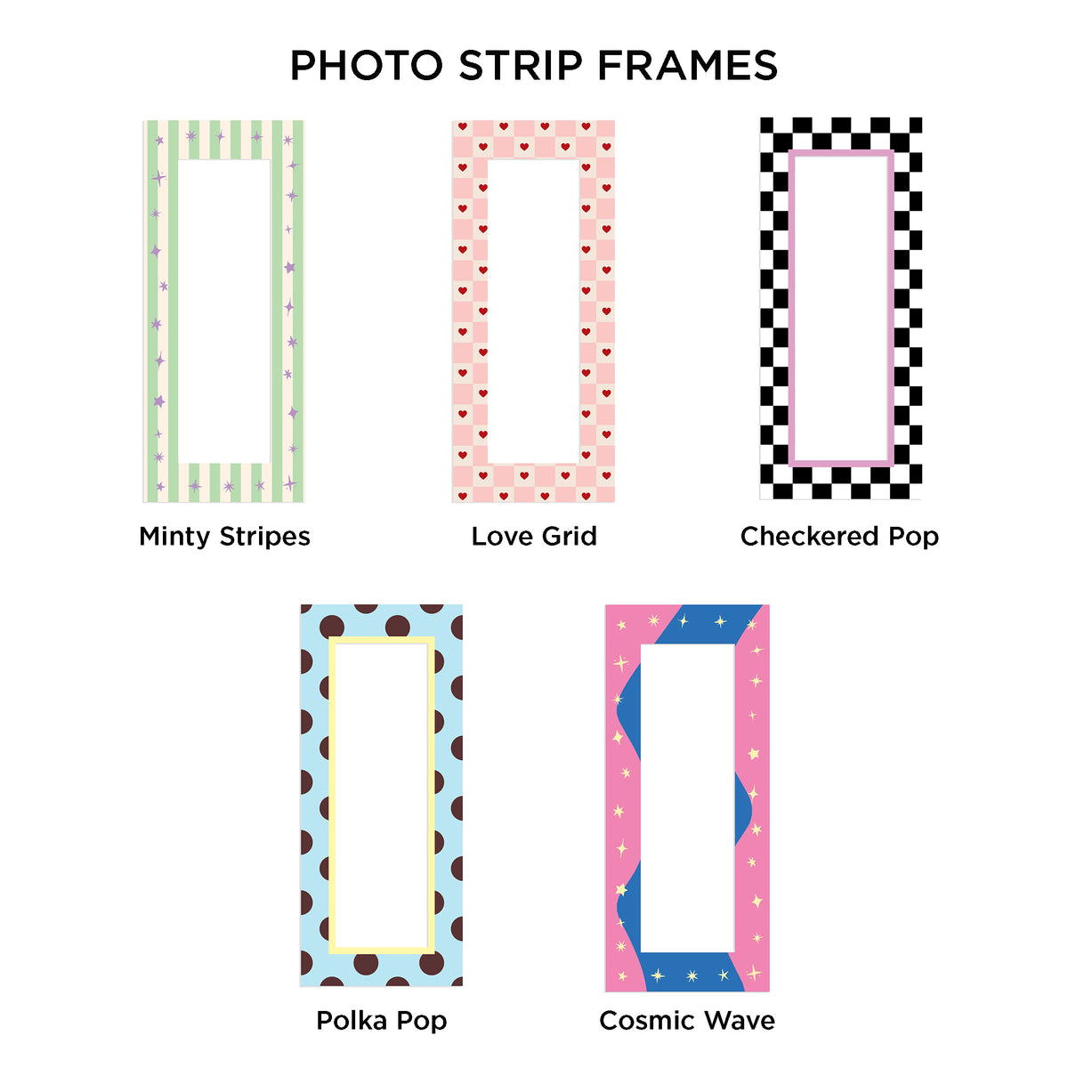 Bundle of Three - Photo Strip Frame Magnet