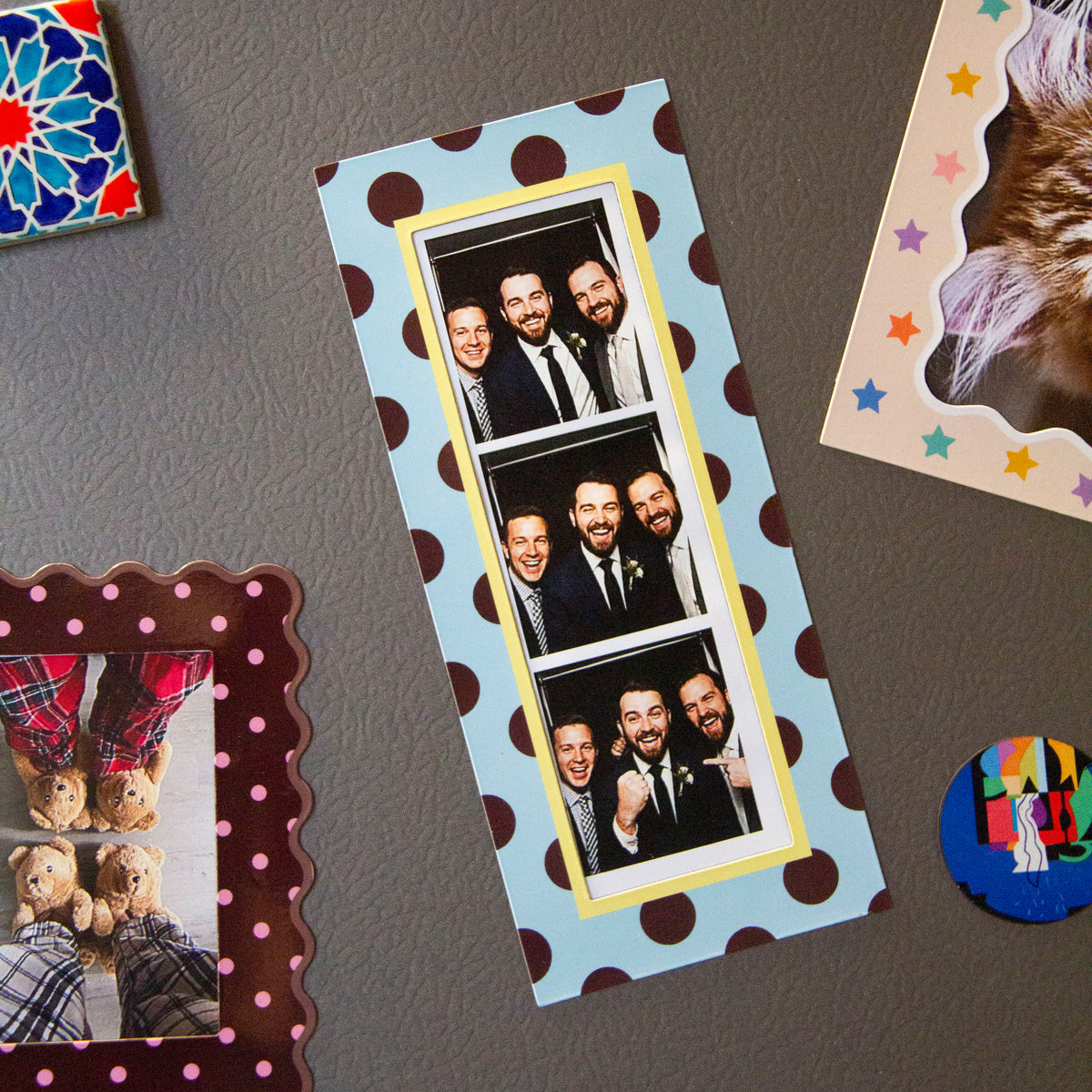 Polka Pop - Photo Strip Frame Magnet