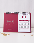 Boss Woman Foil Desk Calendar