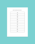 Monthly Separator Template For Planners - Free Printable