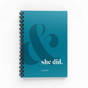 And She Did Undated Planner