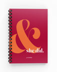 And She Did Undated Planner