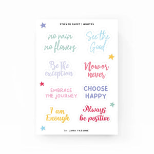 Quote Stickers