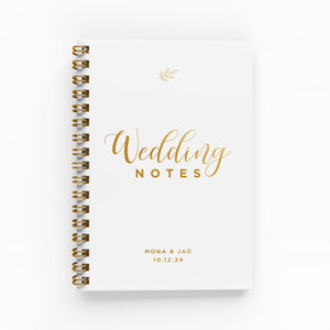 Wedding Notes Foil Lined Notebook
