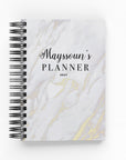 Any Quote White Marble Daily Planner