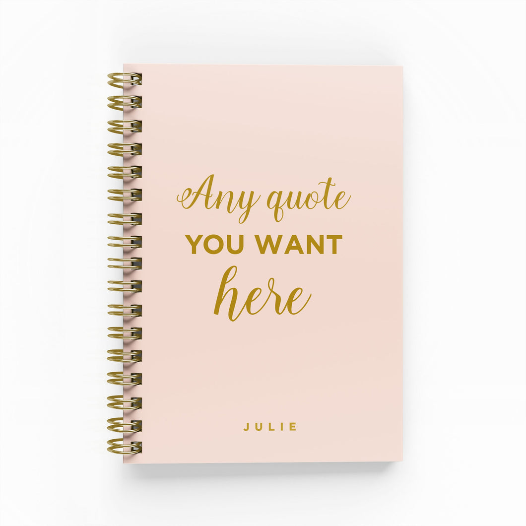 Any Quote Foil Undated Planner