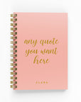 Any Script Quote Foil Undated Planner