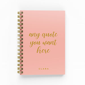 Any Script Quote Foil Undated Planner