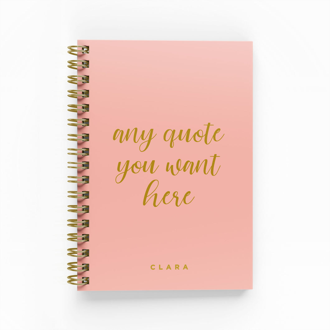 Any Script Quote Foil Undated Planner