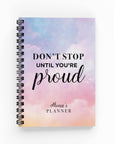 Any Quote Pastel Clouds Undated Planner