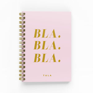 Bla Bla Bla Foil Lined Notebook