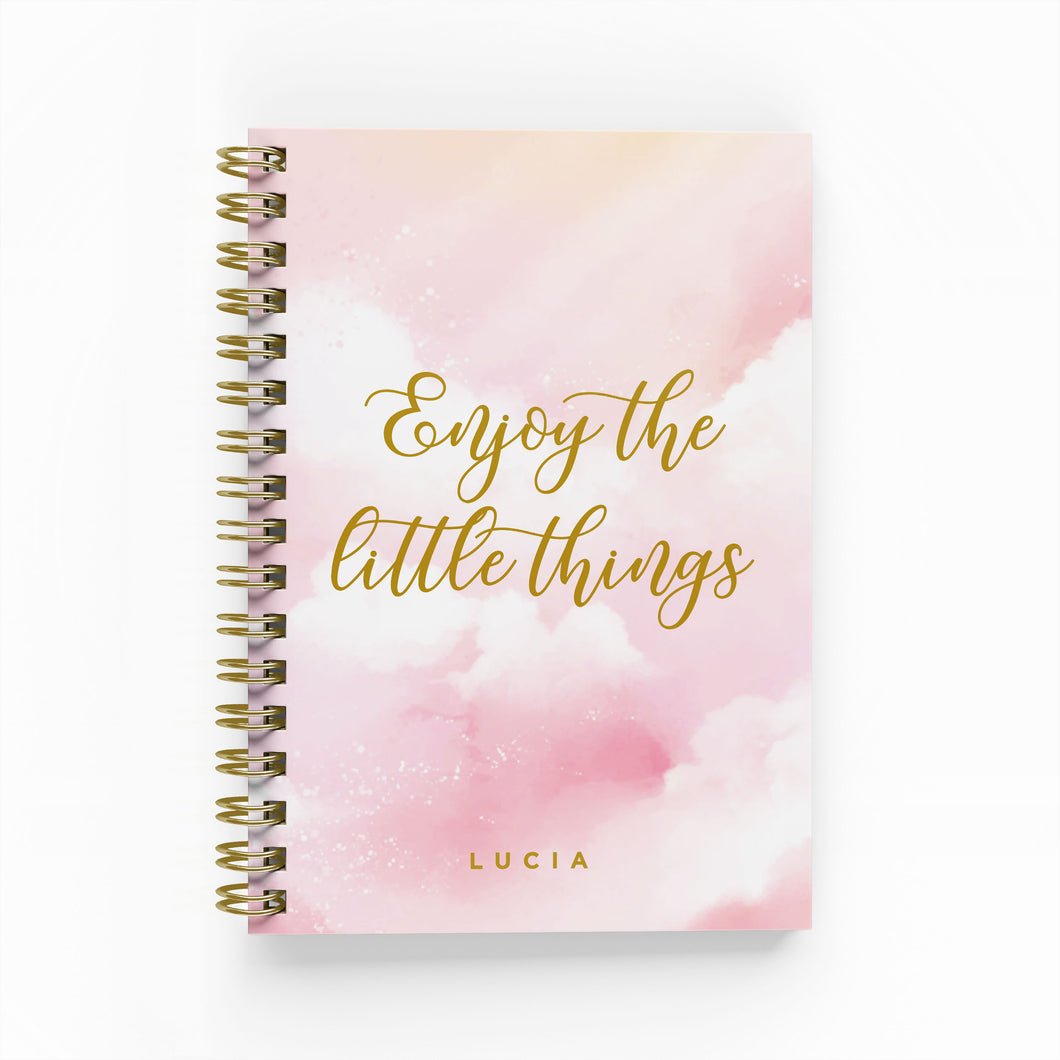 Enjoy the Little Things Foil Lined Notebook
