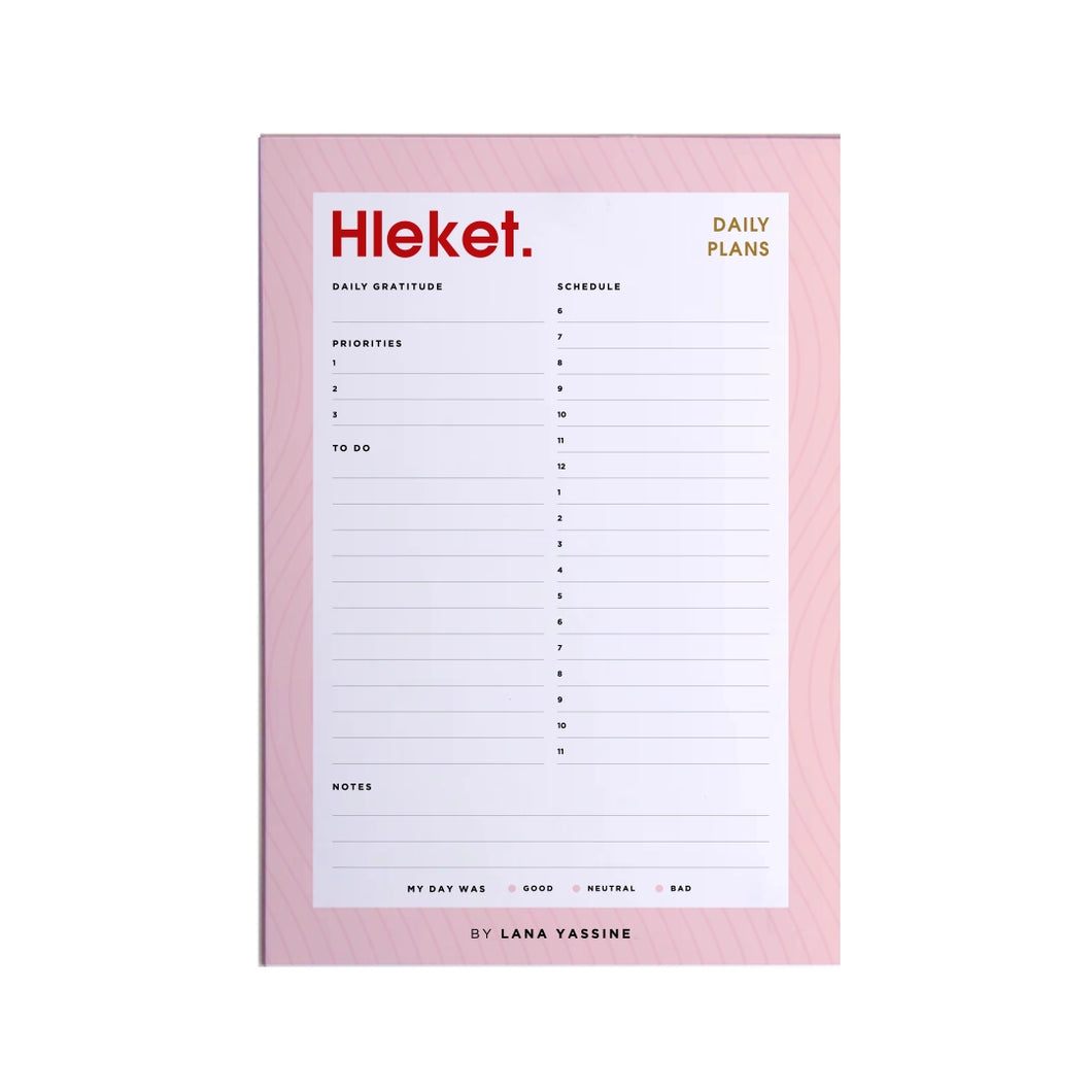 Hleket Daily Desk Planner