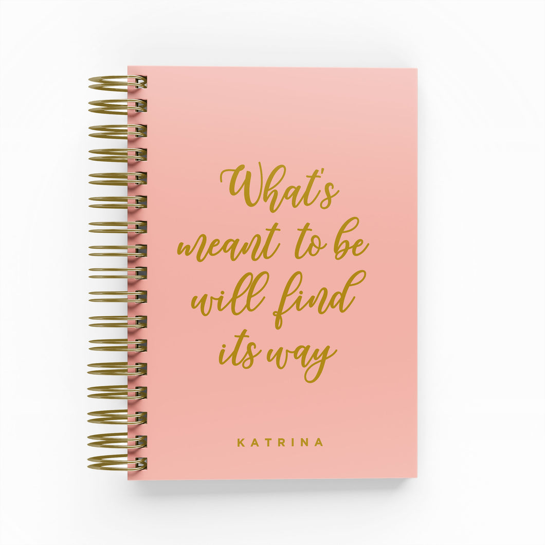 What's Meant To Be Foil Daily Planner