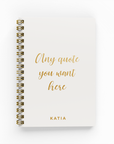 Any Quote To Go Undated A6 Foil Planner