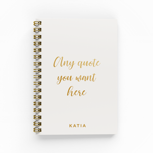 Any Quote To Go Undated A6 Foil Planner