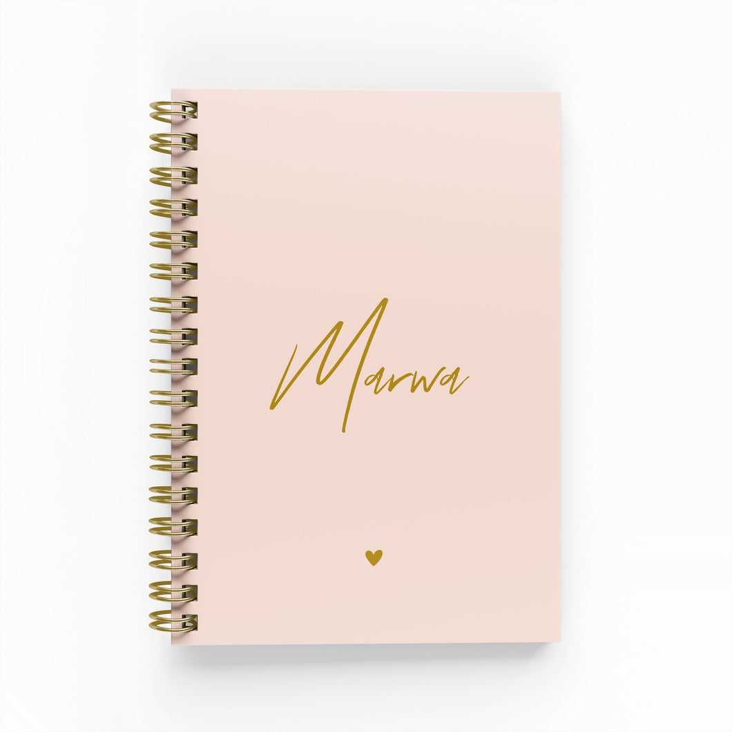 Any Name Foil Lined Notebook
