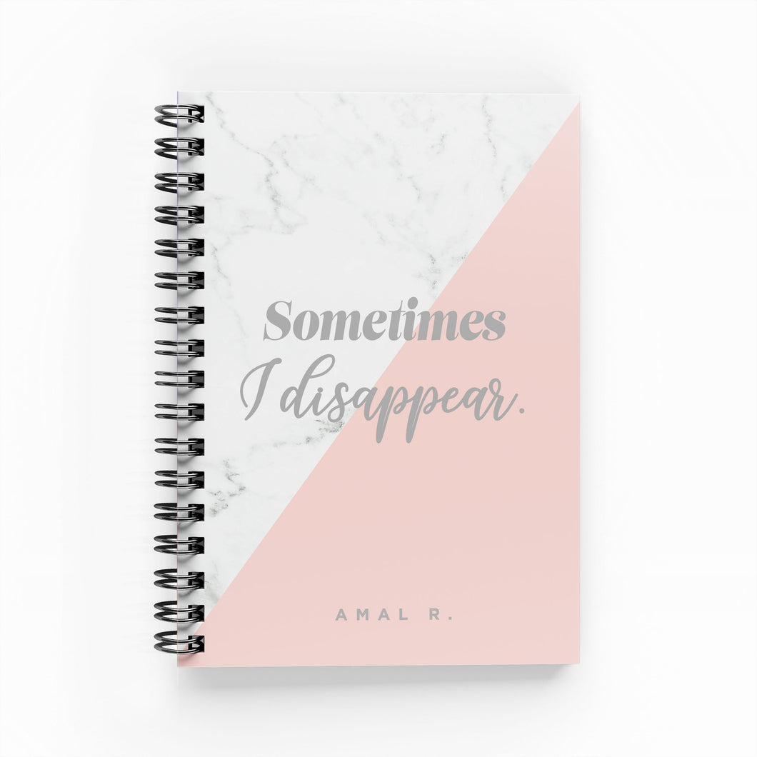 Sometimes I Disappear Foil Undated Planner