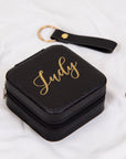 Black Leather Jewelry Box