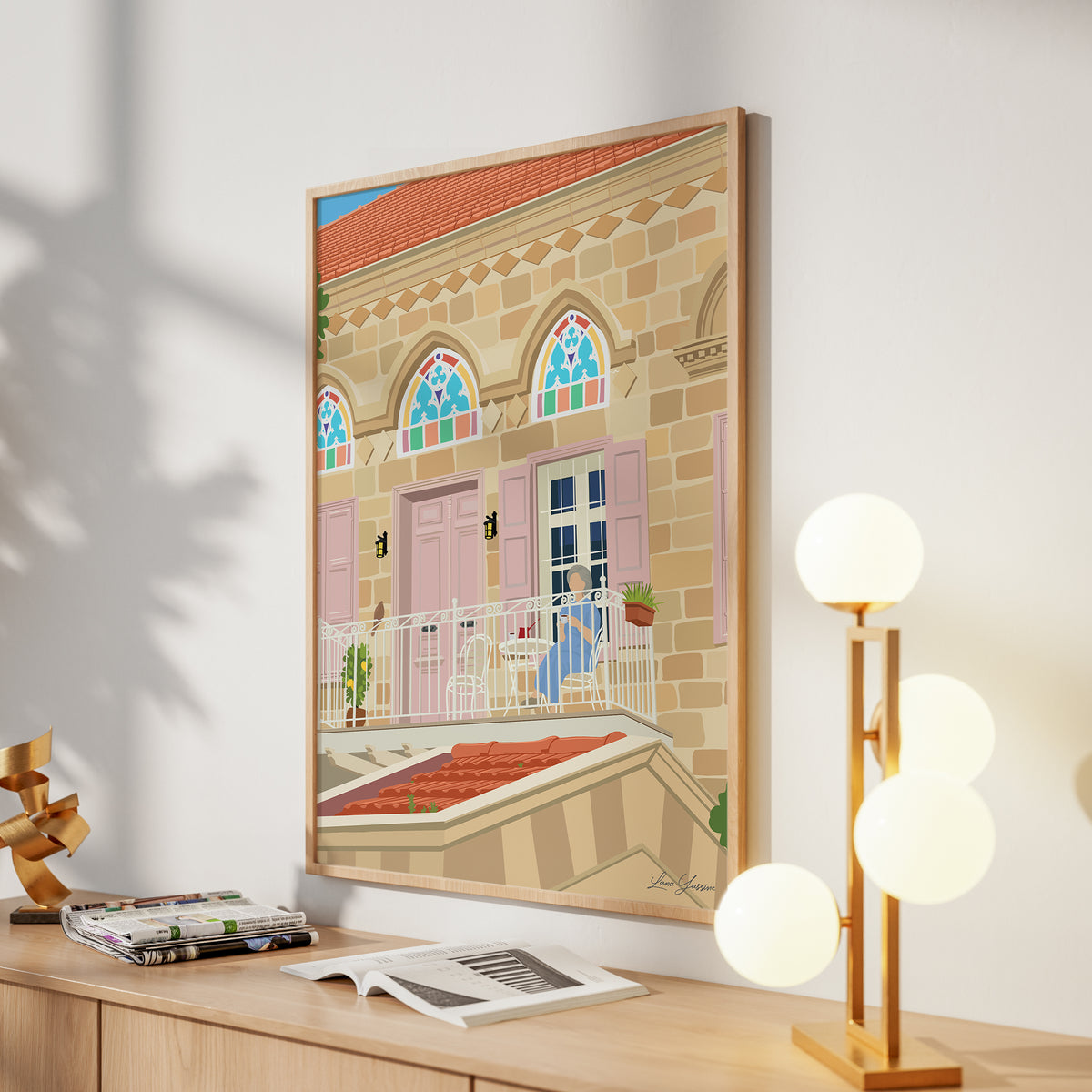 Slow Batroun Mornings - Lebanese Poster