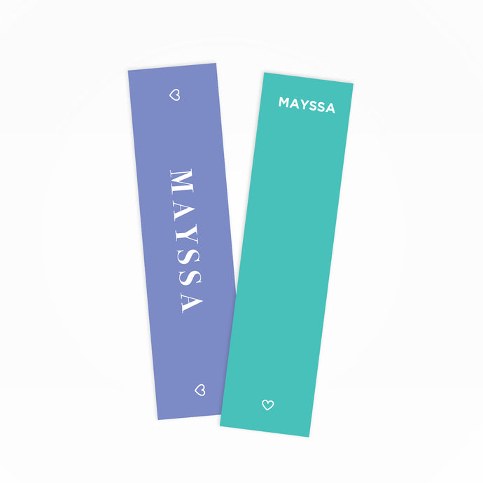 Purple & Turquoise Bookmarks - By Lana Yassine
