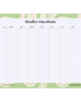 Smiley Time Blocks Weekly Desk Planner | The Secret Society