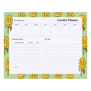 Keep Smiling Compact Student Weekly Desk Planner | The Secret Society