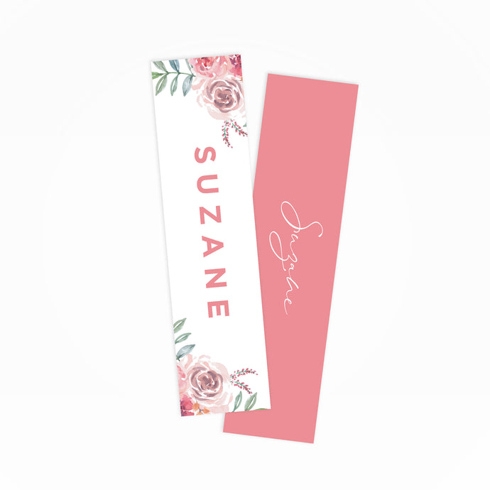 Pink Flowers Bookmarks - By Lana Yassine