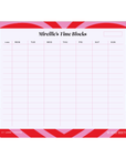 Power Puffs Time Blocks Weekly Desk Planner | The Secret Society