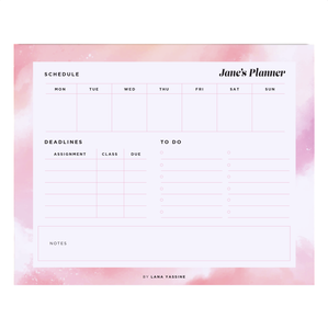The Jane Compact Student Weekly Desk Planner