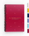 Polka Dots Lined Notebook - By Lana Yassine