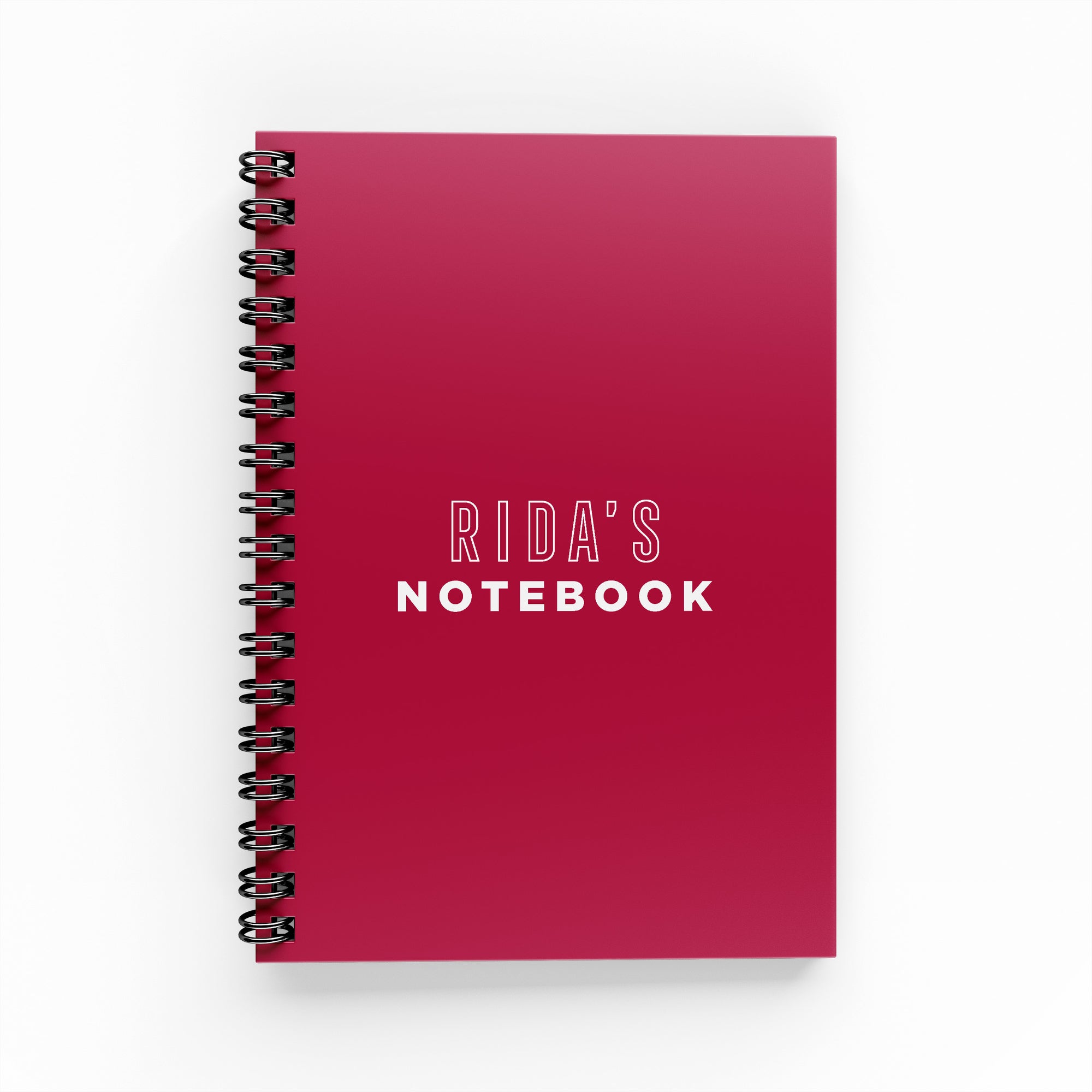 Red Lined Notebook - By Lana Yassine