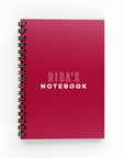 Red Lined Notebook - By Lana Yassine