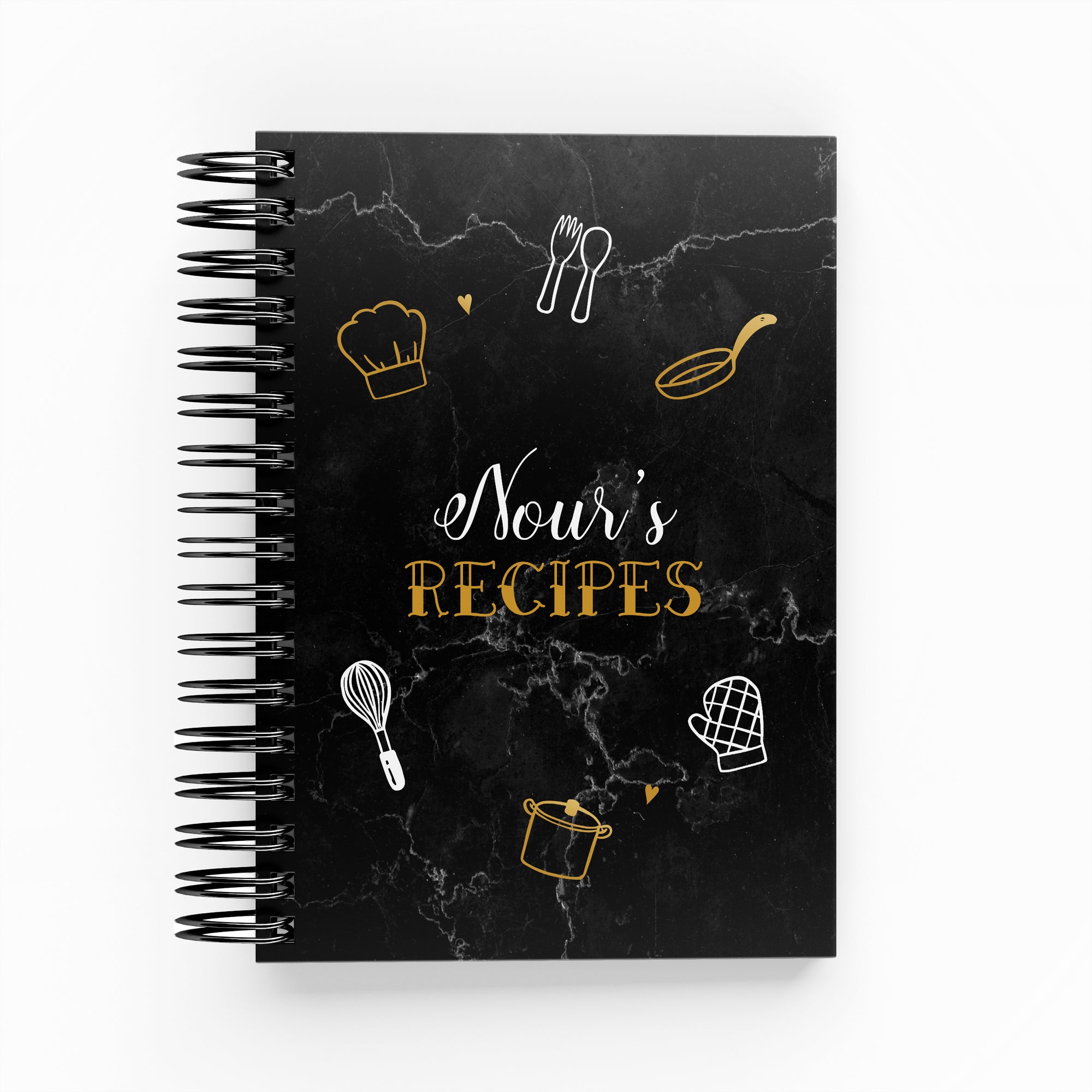 Cooking &amp; Baking Icons Recipe Book