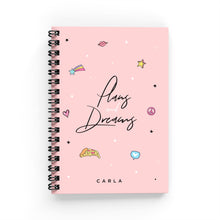 Load image into Gallery viewer, Plans &amp; Dreams Lined Notebook - By Lana Yassine
