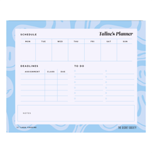 Load image into Gallery viewer, Smiley Compact Student Weekly Desk Planner | The Secret Society
