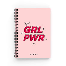 Load image into Gallery viewer, GRL PWR Lined Notebook - By Lana Yassine
