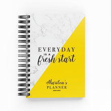 Load image into Gallery viewer, Marble &amp; Yellow Daily Planner - By Lana Yassine
