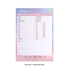 Load image into Gallery viewer, Pastel Clouds Order Tracker Desk Planner
