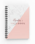 Pink & Marble Lined Notebook - By Lana Yassine