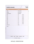 White Marble Order Tracker Desk Planner