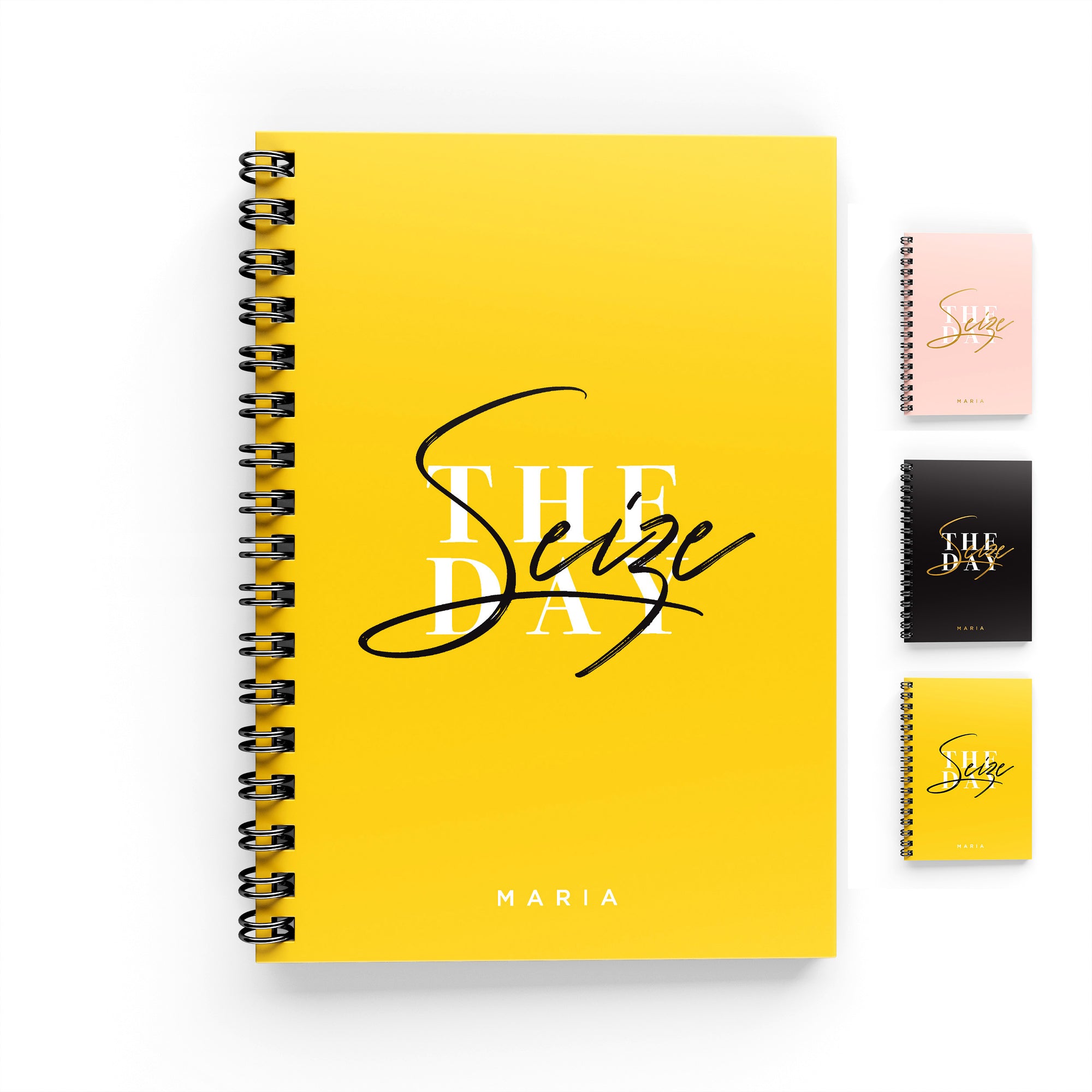 Seize The Day Lined Notebook - By Lana Yassine