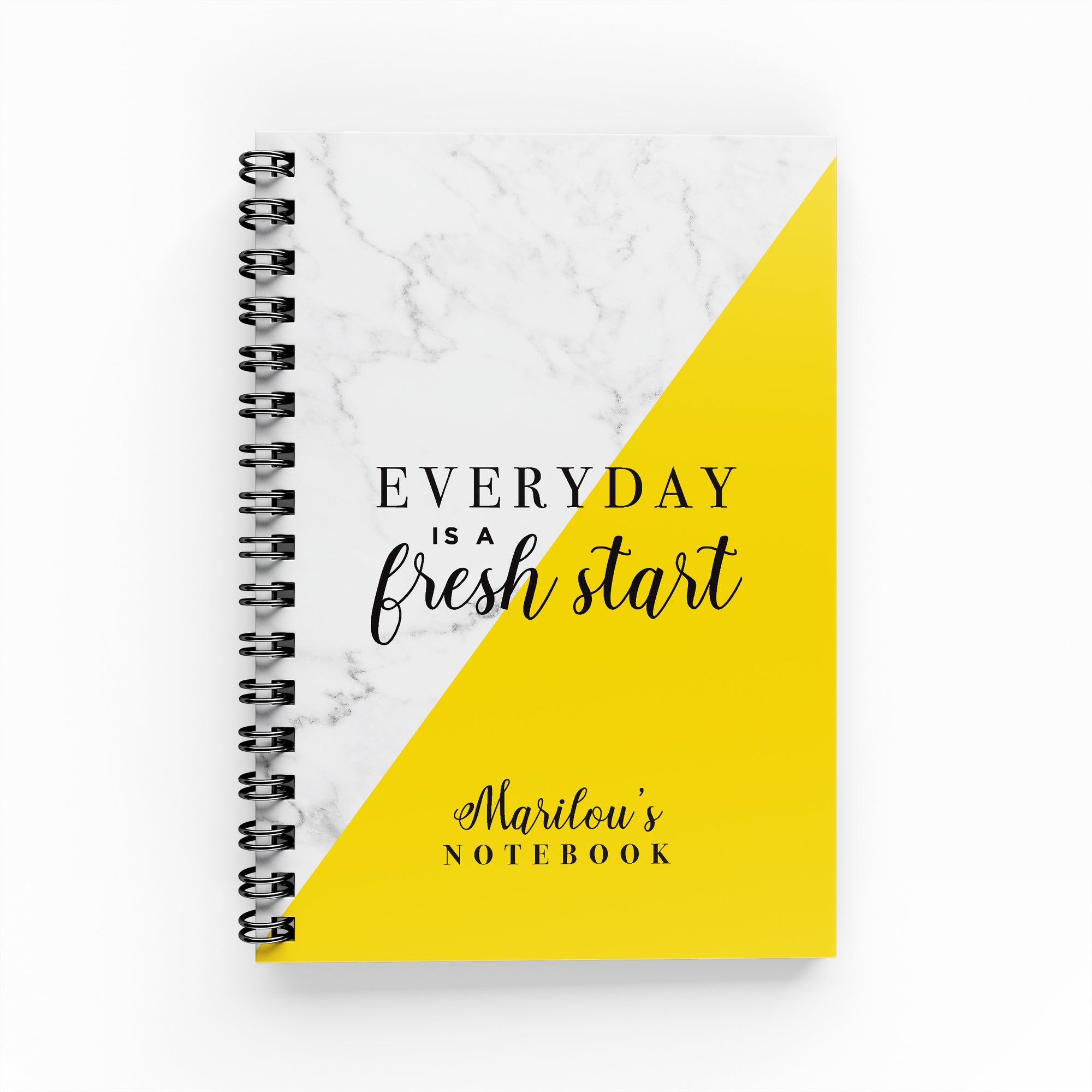 Marble & Yellow Lined Notebook - By Lana Yassine