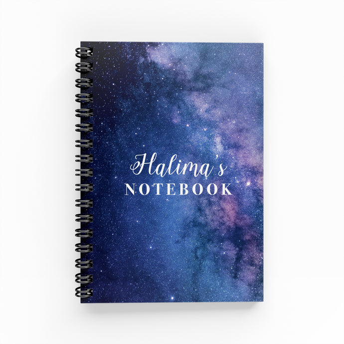 Space Lined Notebook - By Lana Yassine