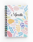 Colorful Leaves Lined Notebook - By Lana Yassine