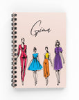 Colorful Fashion Lined Notebook - By Lana Yassine