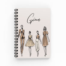 Load image into Gallery viewer, Nude Fashion Lined Notebook - By Lana Yassine
