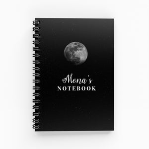 Moon Lined Notebook - By Lana Yassine