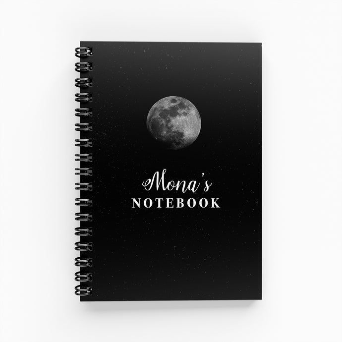 Moon Lined Notebook - By Lana Yassine