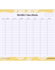 Smiley Time Blocks Weekly Desk Planner | The Secret Society